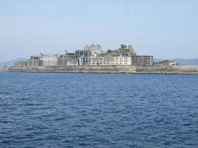 軍艦島(船上)