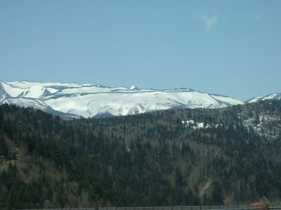 残雪の北海道