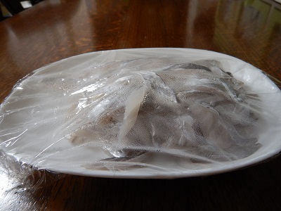 太刀魚のお刺身,2回分食べちゃってます