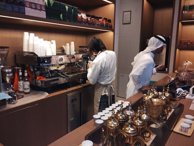 サウジアラビア王国館のカフェコーナー
